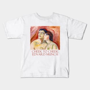 Cheek to Cheek by Edvard Munch Kids T-Shirt